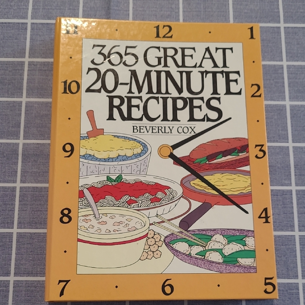 Cookbook: 365 Great 20-Minute Recipes, Beverly Cox, 1995, Hardcover, Spiral